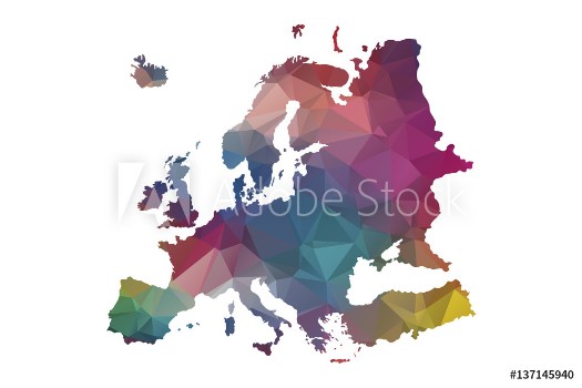 Image de Low poly europe map